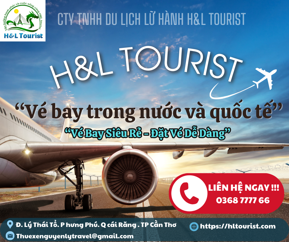 VÉ MÁY BAY GIÁ RẺ –  ĐẶT VÉ DỄ DÀNG CÙNG H&L TOURIST