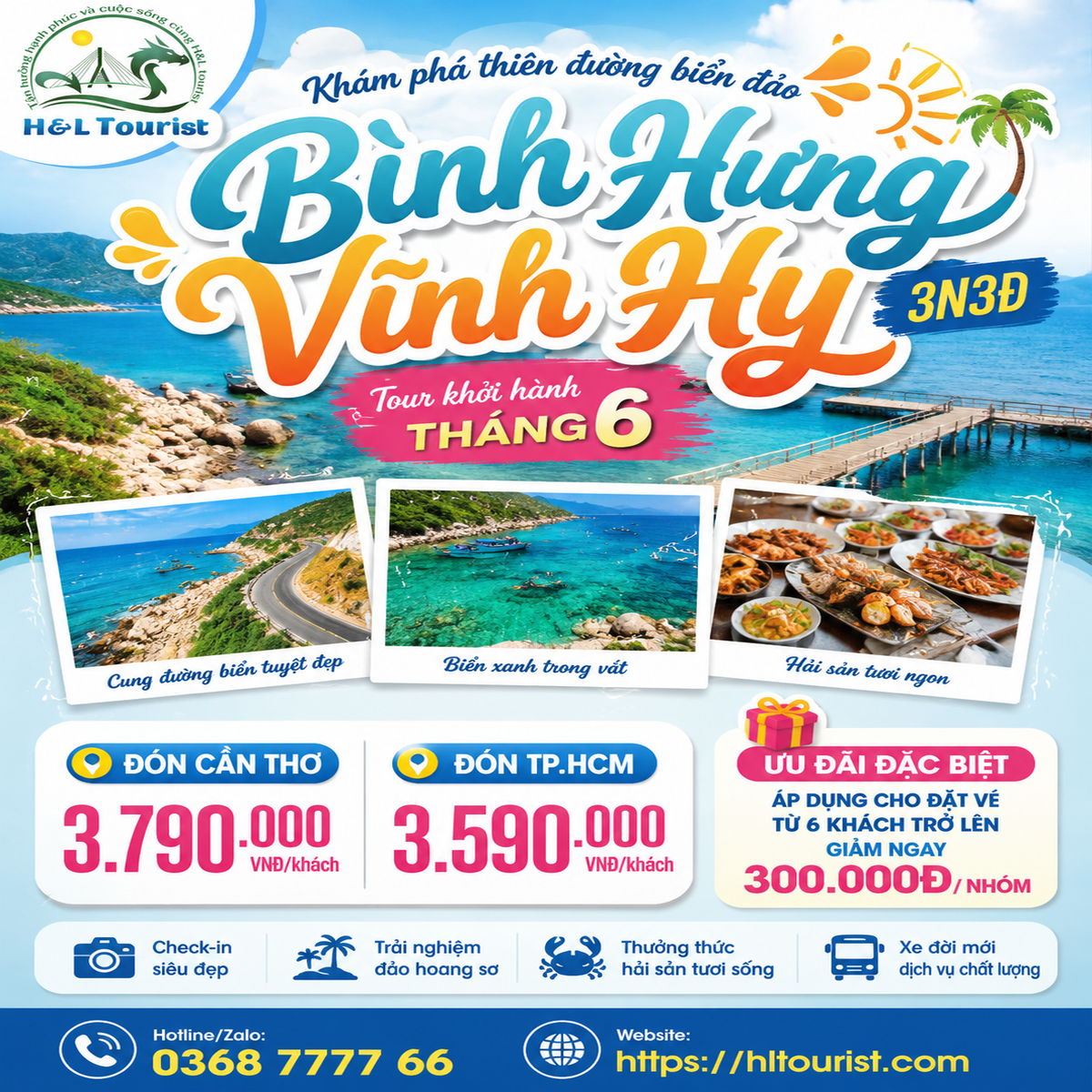 Review Chuyến Đi Bình Hưng – Vĩnh Hy Mùa Hè Này